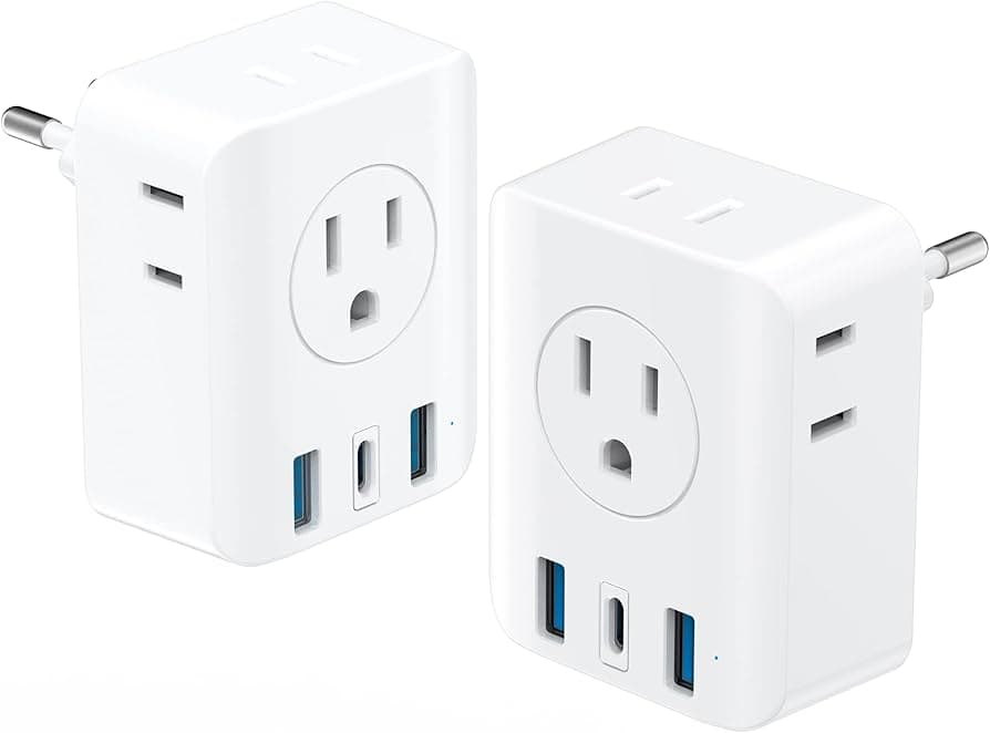 Powerplus European Travel Adaptor With 2 Usb Ports (1352)