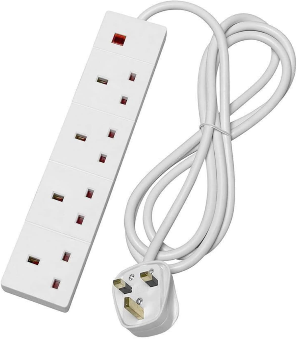 STATUS  4 Way 1 Meter Extension Lead