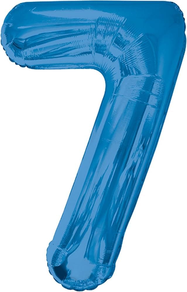 Unique Party Unique 34" Pkg Blue Glitz Foil Blln-7