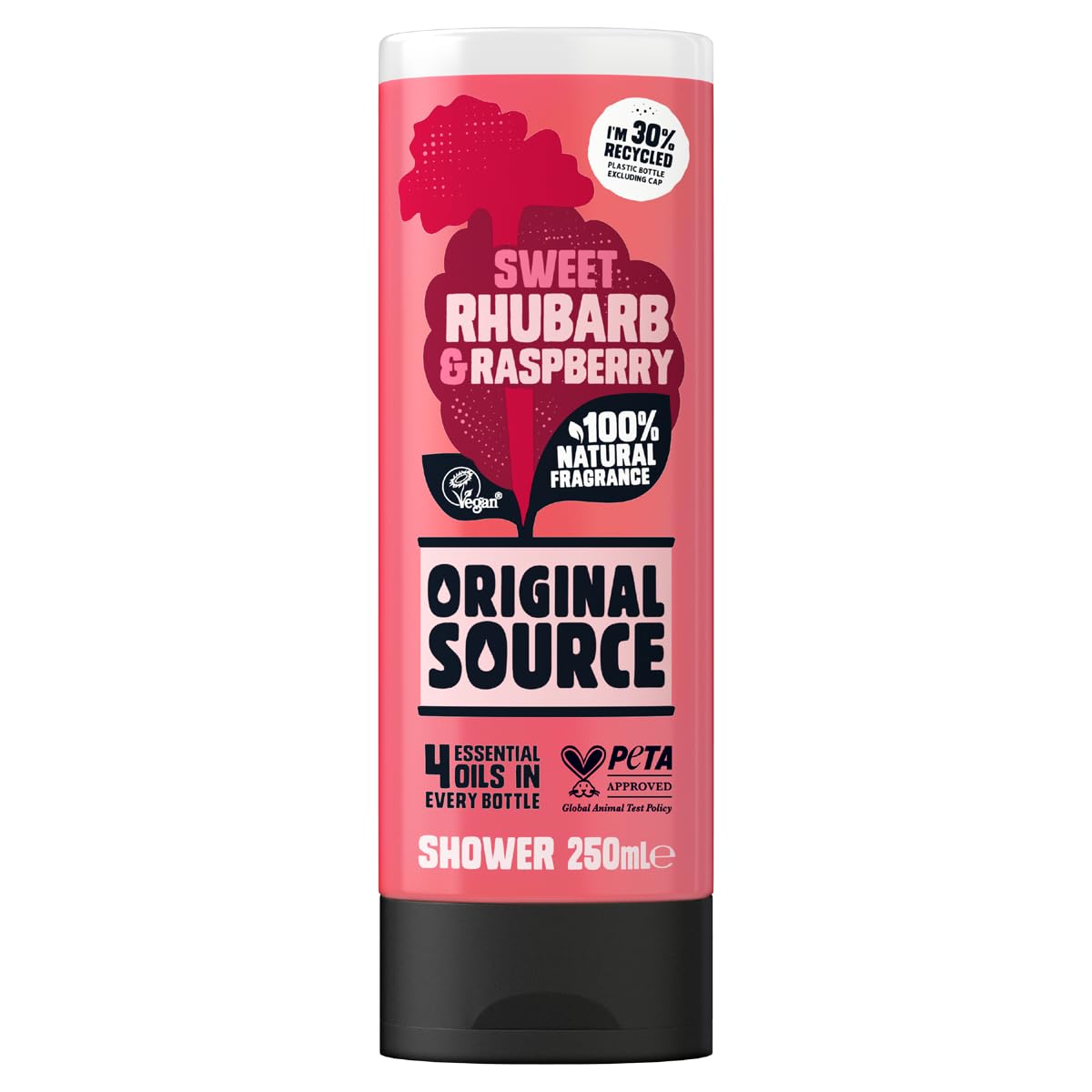 Original Source Shower Gel 250ml Rhubarb &  Raspberry image