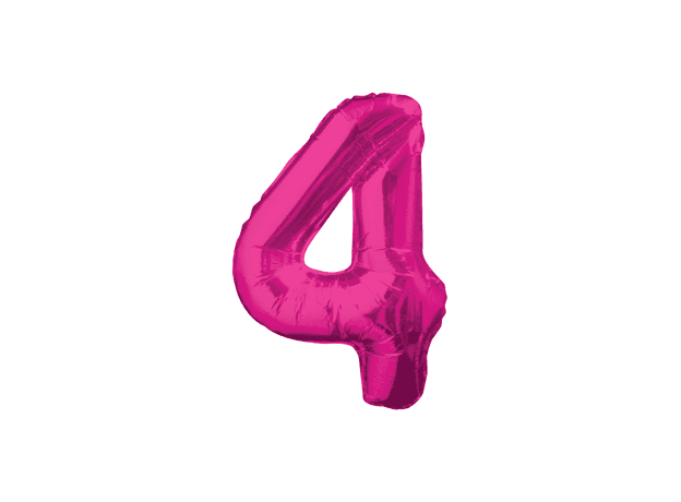Unique Party Unique 34" Pkg Pink Glitz Foil Blln-4