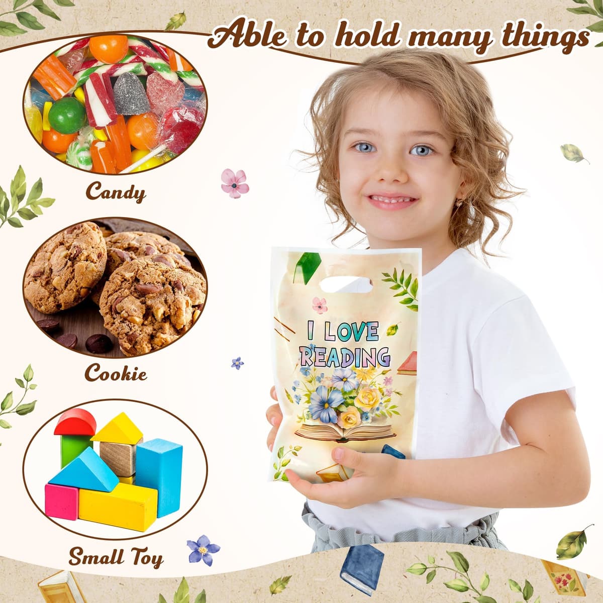 Kandy Toys 16pc Food Playset - Pvc  Bag Reader