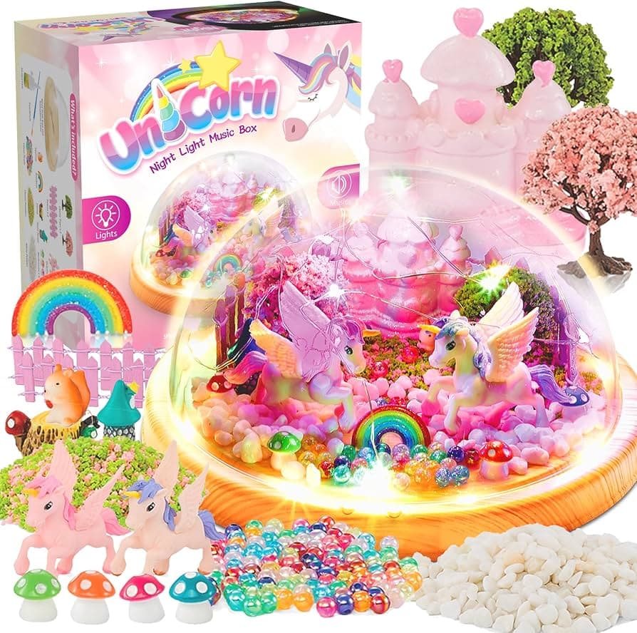 Kandy Toys Decorate Your Own Light Up Unicorn  Head In Colour Box