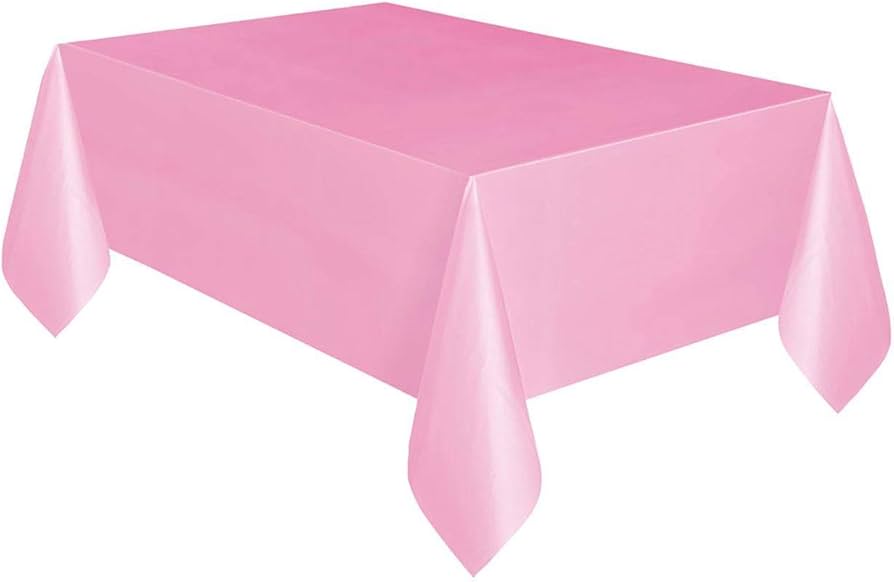 Plastic Table Cover 54 x 108 - Baby Pink image