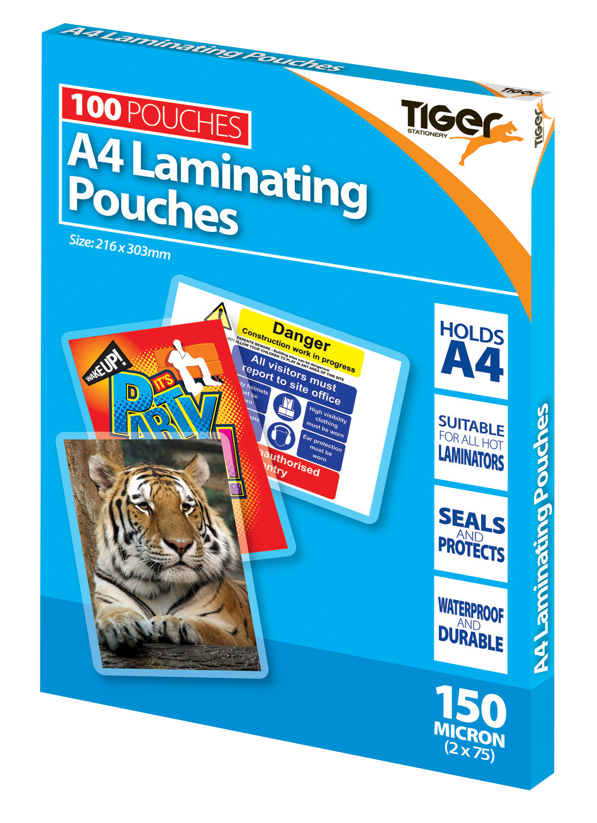 Tiger A4 Box 100 150m Laminating Pouches image
