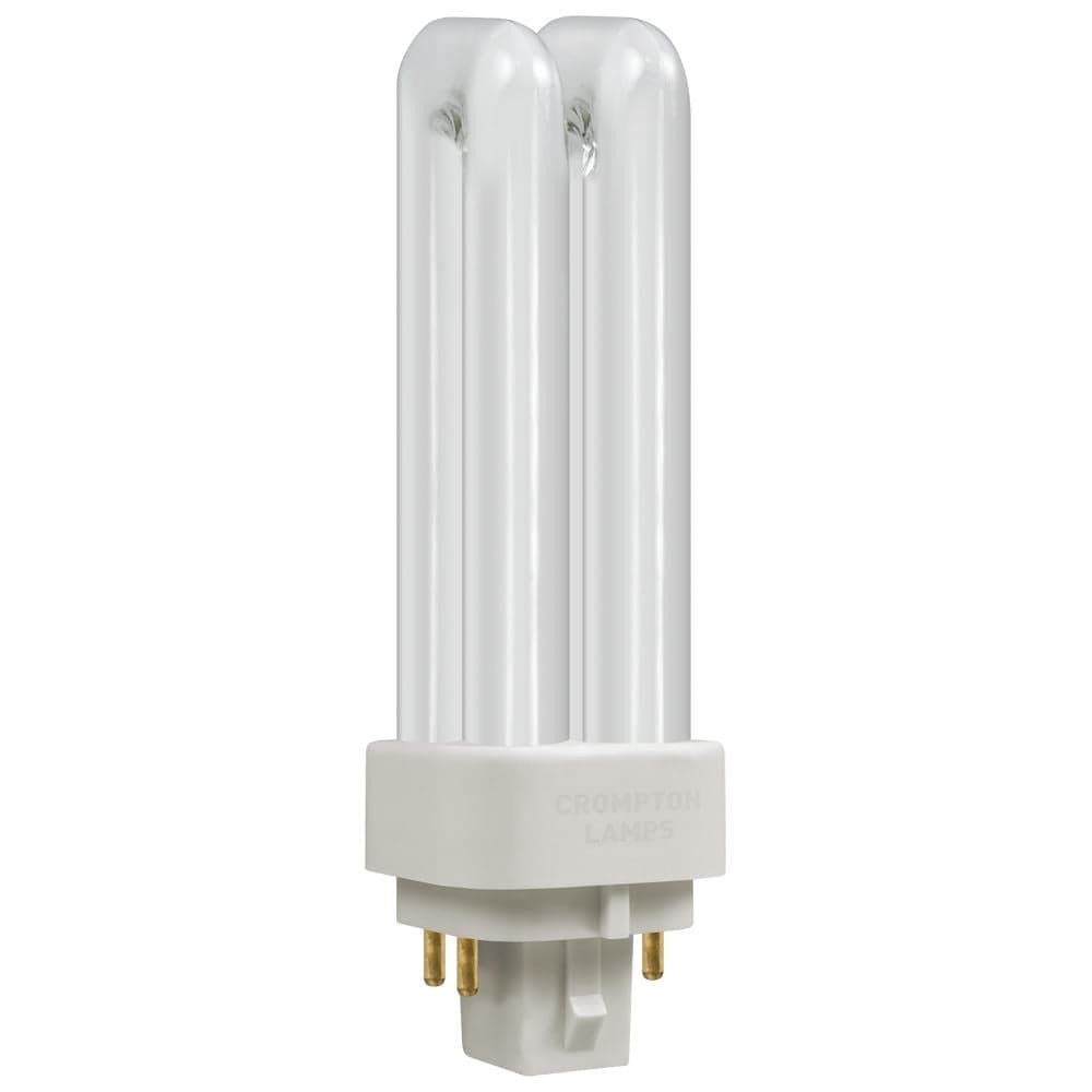 CROMPTON COMPACT FLUORESCENT DE TYPE 10W 4 PIN LAMPS G24Q-1 (CLDE10SCW)