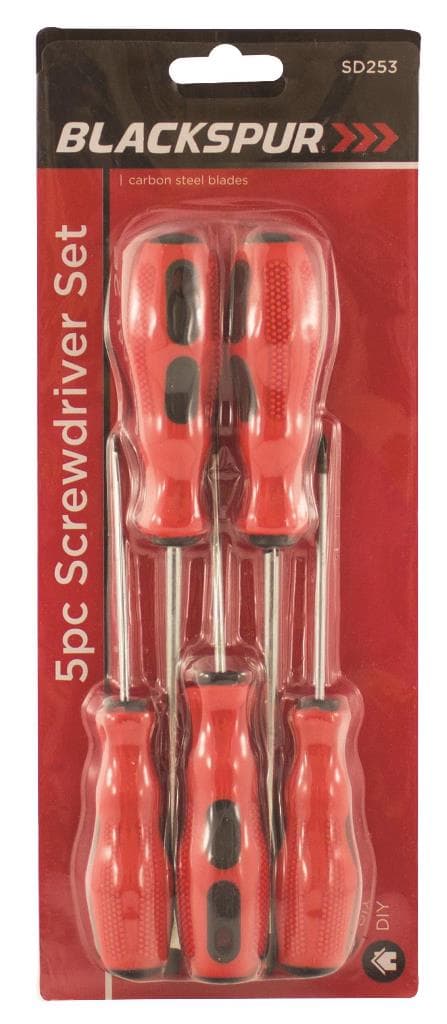 Blackspur 5pc Screwdriver Set (bb-sd253)