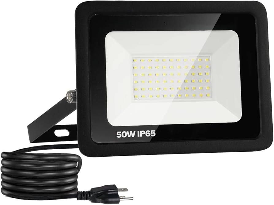 Powerplus 50w Super Bright Slimline Led Floodlight 240v Ac 6000k (3511) image
