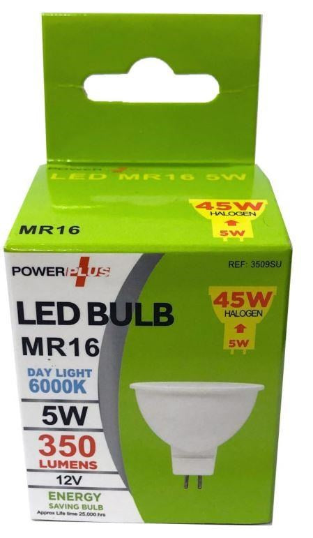 Powerplus Led Bulb Mr16 12v 5w Daylight 6000k (3509su) image