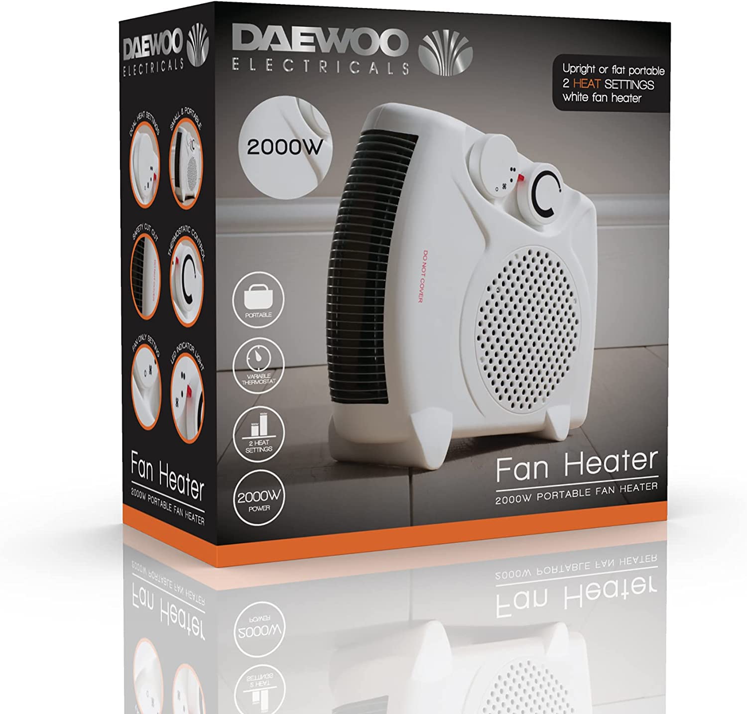 HEA1139GE: 2000W FLAT FAN HEATER2000W 
FLAT FAN HEATER image