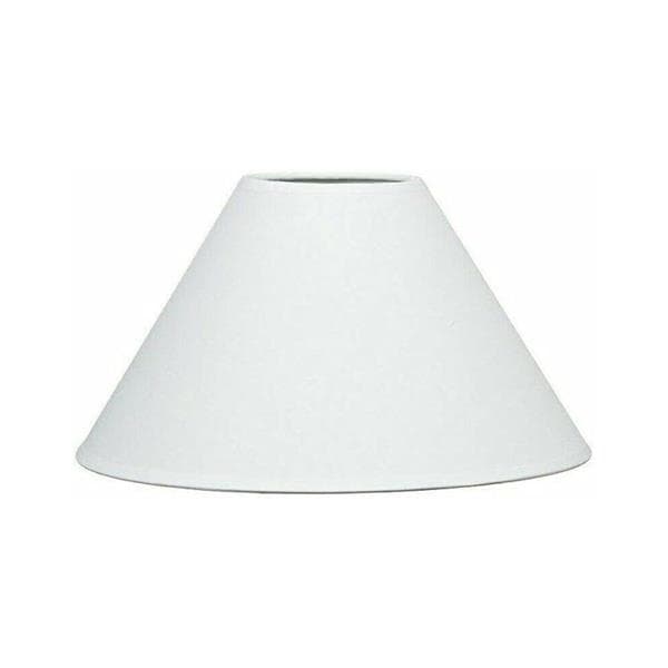Kaykraft 9" Plain Coolie Shade White Lamp (PLAIN9WH)