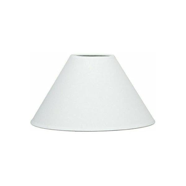 Kaykraft 14" Plain Coolie Shade White Lamp (PLAIN14WH)