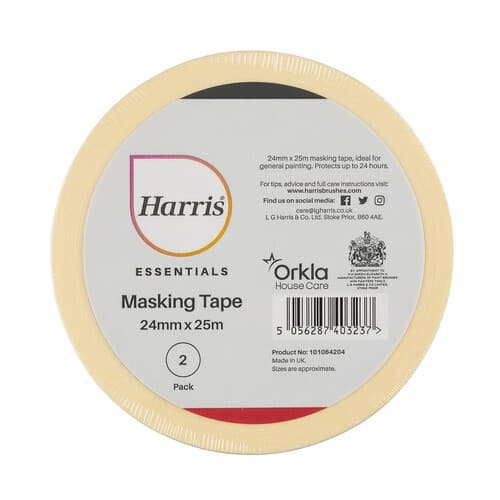 Harris Essentials M/tape 24mm X 25m 2pk