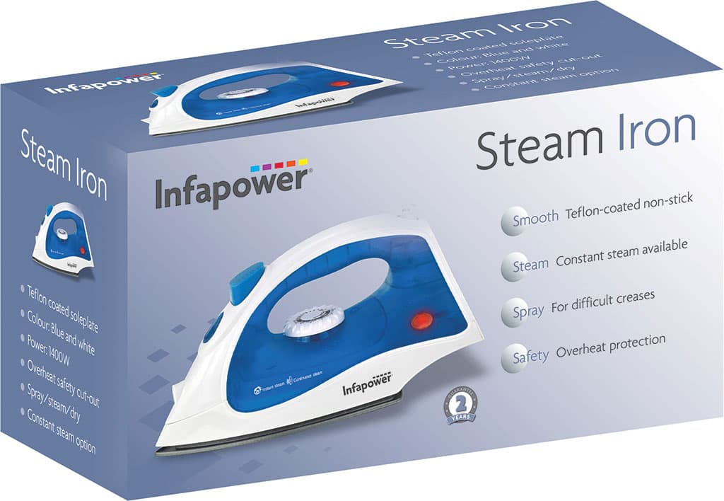 Infapower dry/steam iron 1400w  (X601)