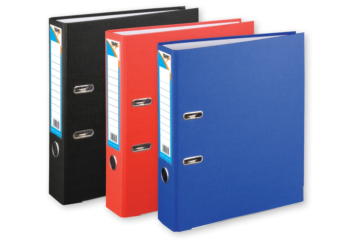 Tiger  A4 Lever Arch Office Colours