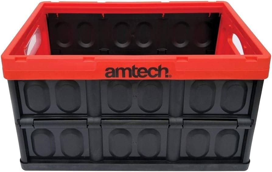 Am-Tech 45l folding storage crate (N0160)