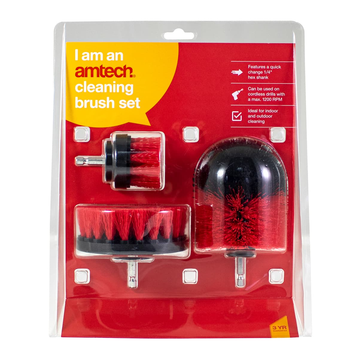 Am-Tech cleaning brush set (S5523)
