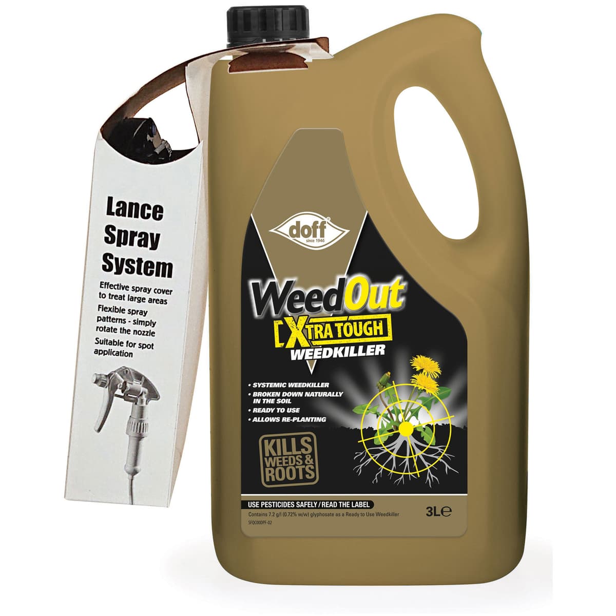 Doff WeedOut xtra tough 3litre (F-FQ-COO-DOF) 