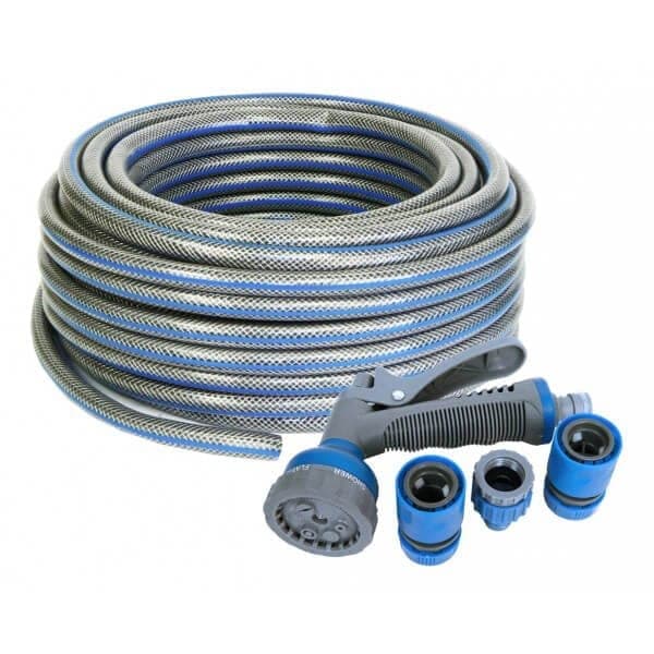 Rolson 30m Hose Pipe + Spray Gun & Connectors (82906)