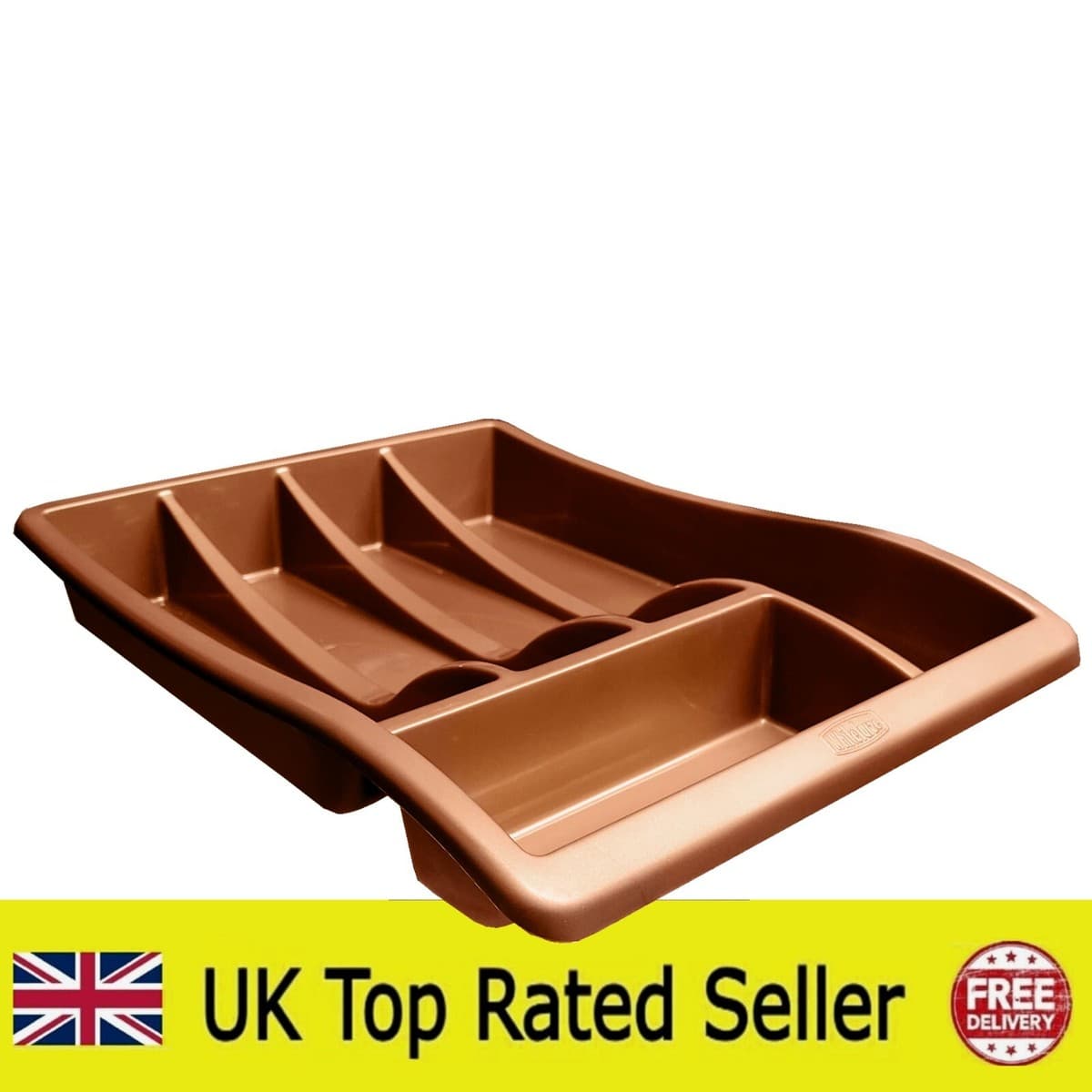 Whitefurze Cutlery Tray - Rose Gold