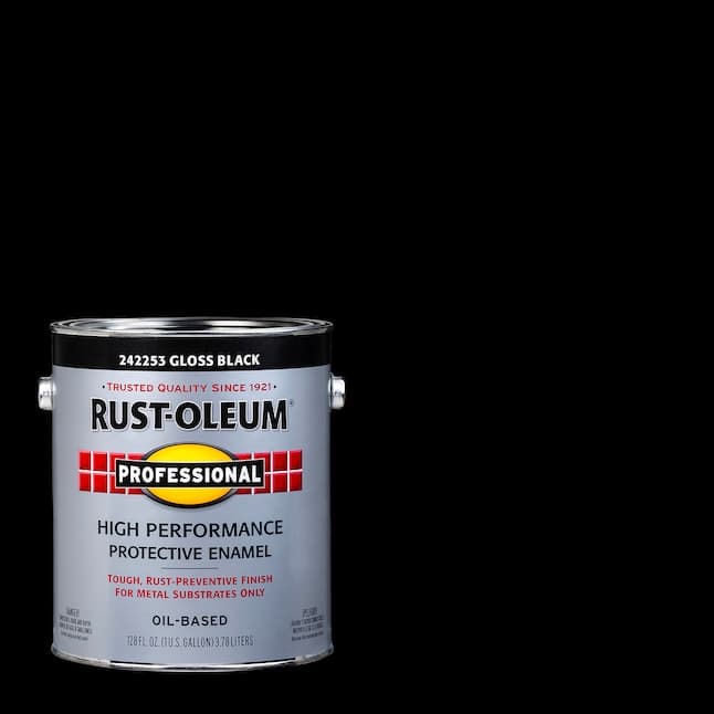 Rustin no 21 enamel black 125ml - gloss (AW0021)