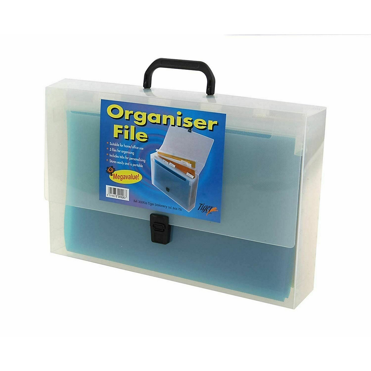 Tiger  Polyprop Organiser Files A4 4 Part image