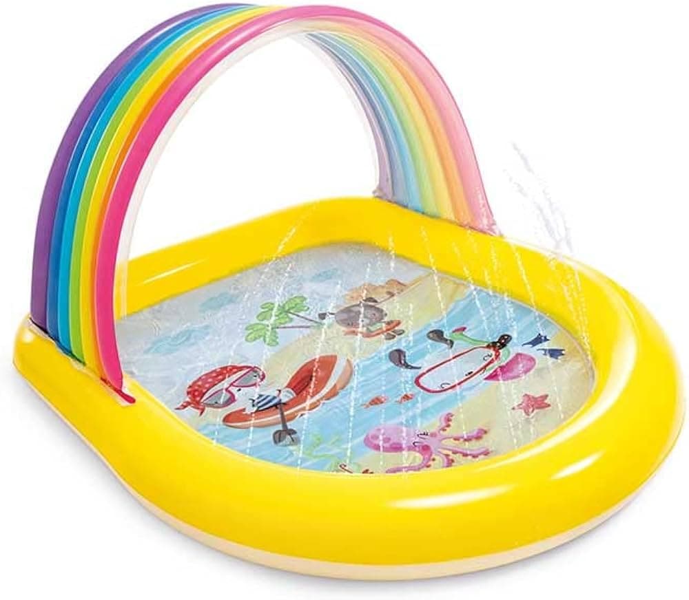Kandy Toys Rainbow Arch Spray  Pool 58" X 51" X 34"