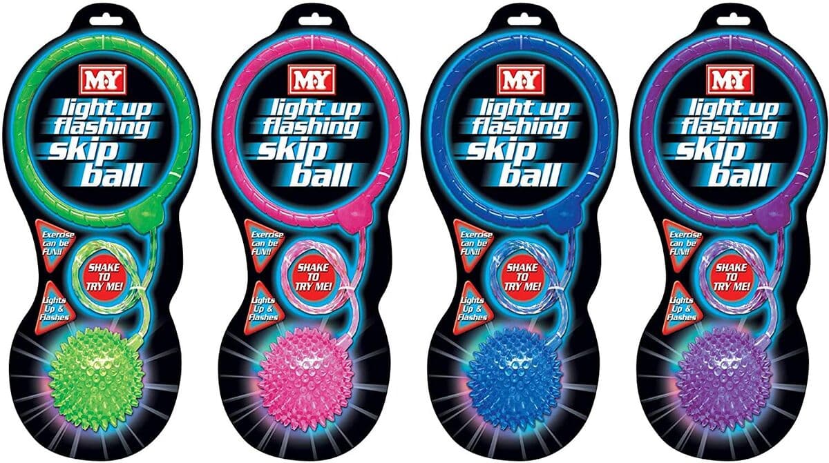 Kandy Toys Light Up Flashing Skip Ball Asst