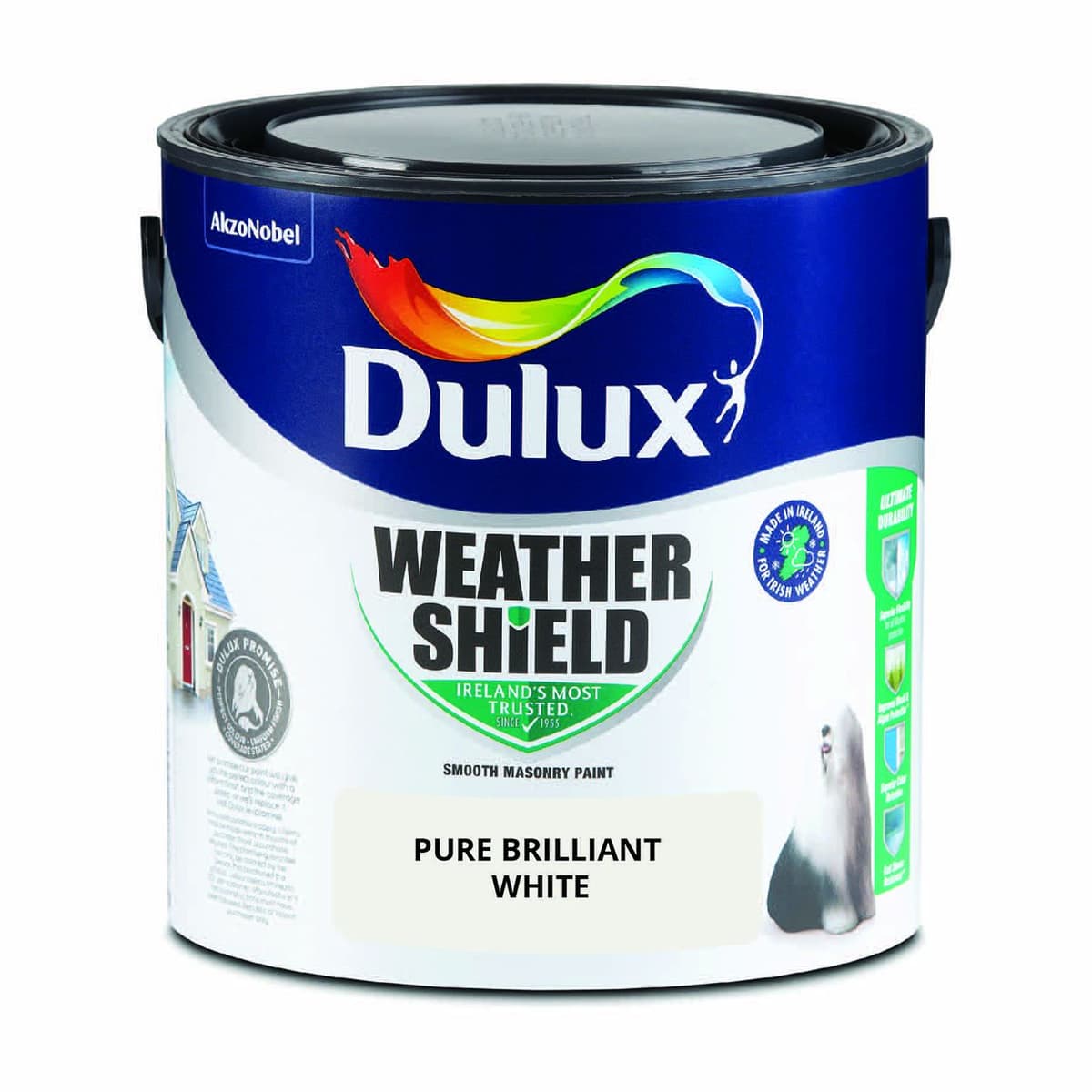 Dulux Weathershield Smooth Masonary Pbw 2.5Ltr