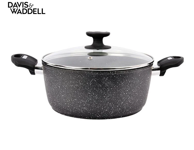 NT 28cm (6.7l) Casserole/glass Lid-marble Effect image
