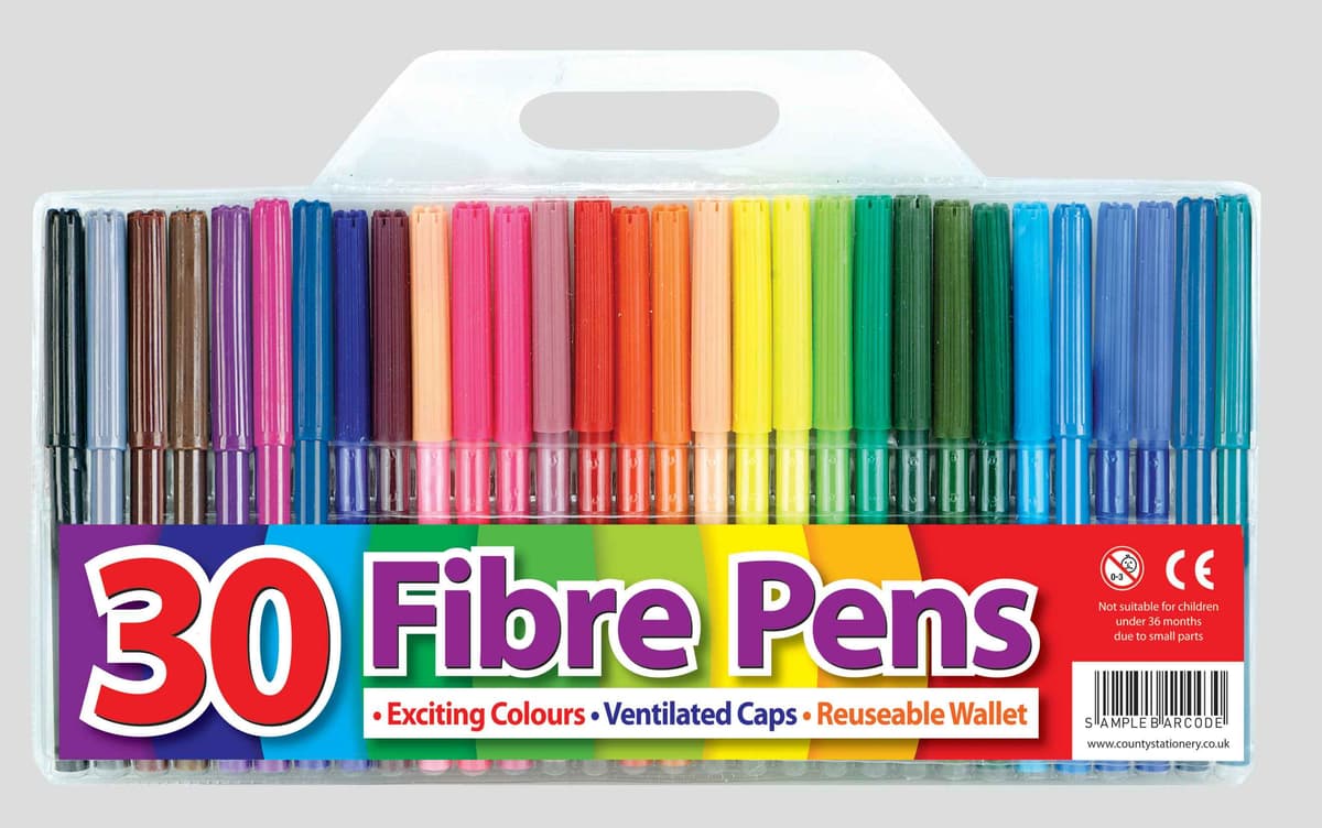 County 30 Fibre Pens