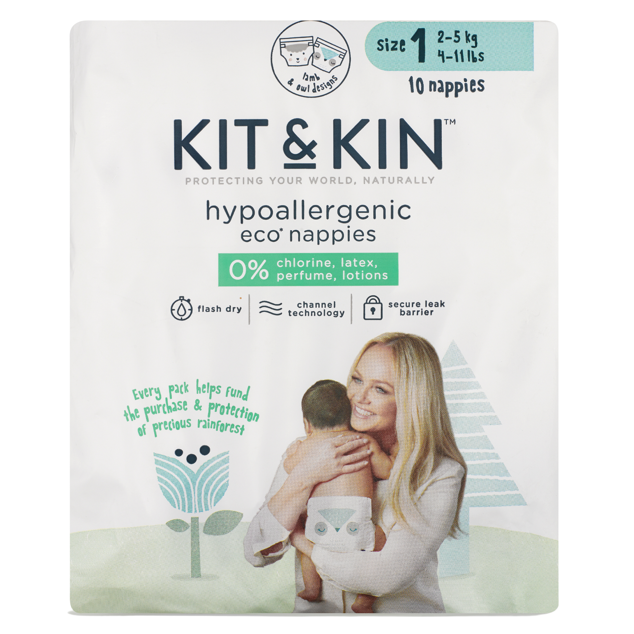 Kit & Kin Naturally Dry nappies image