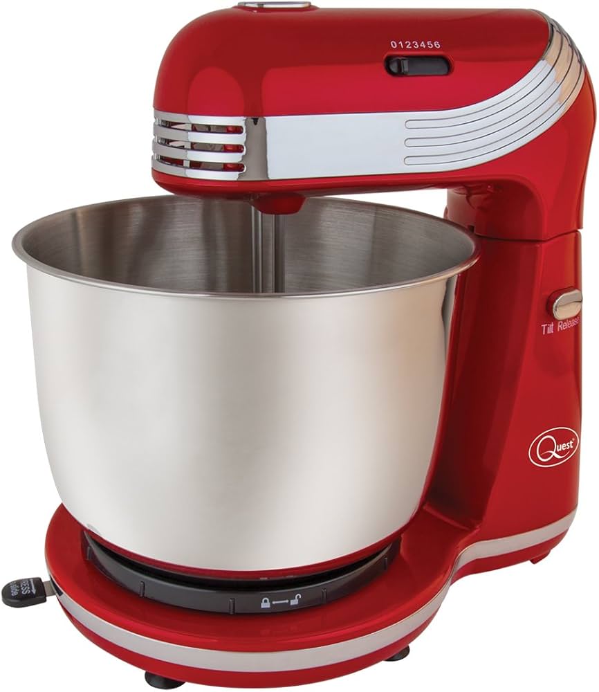 QUEST 3 Litre Stand Mixer - 6 Speed - RED 
250w image