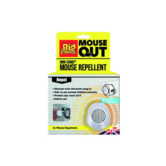 STV Anti Mouse™ Mini-Sonic Mouse Repellents - 3 Pack