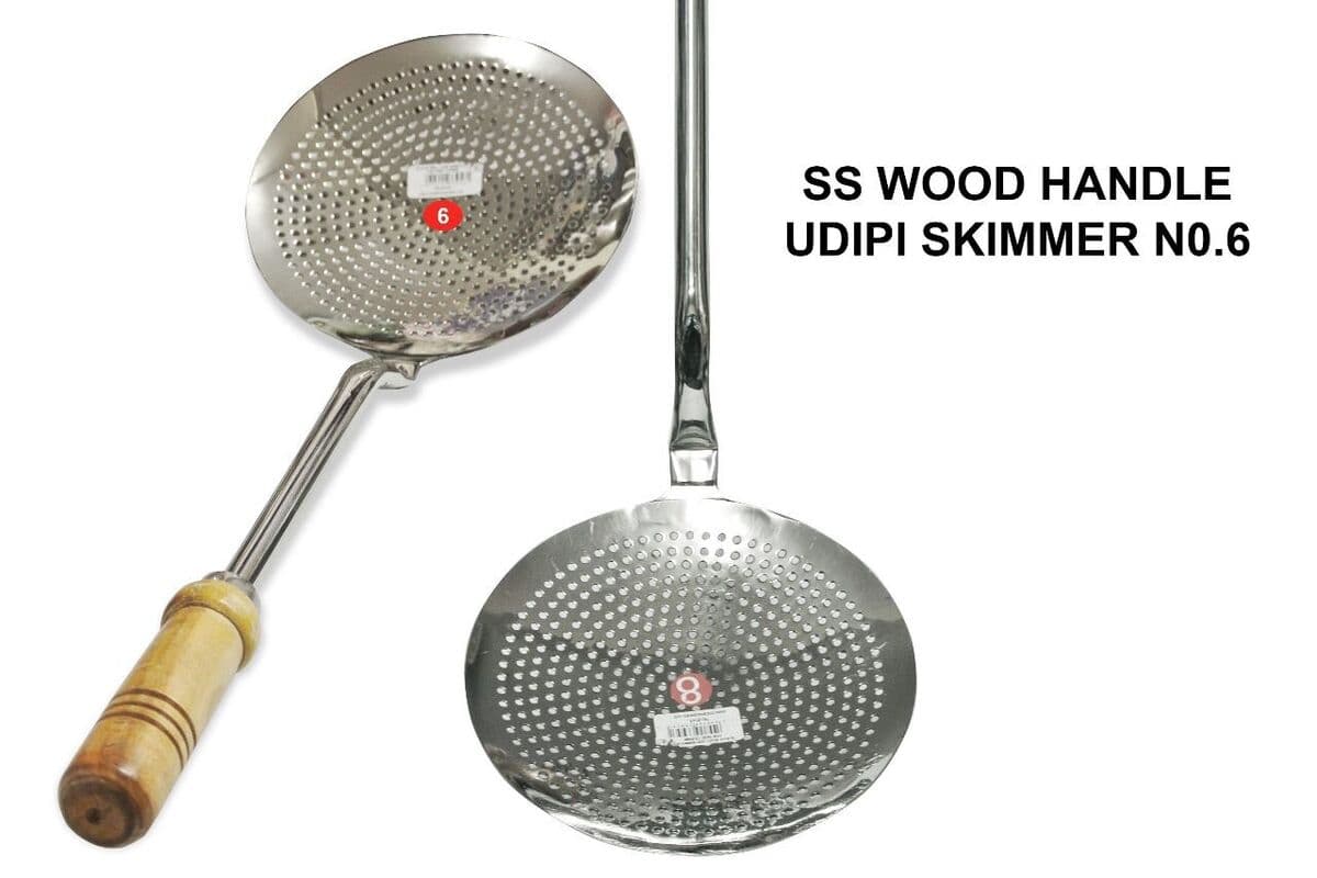 SS WOOD HANDLE UDIPI SKIMMER NO.8
 




