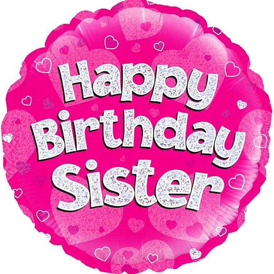 Unique Party Hpy Bday Sister 18" Fl Bln-pkg