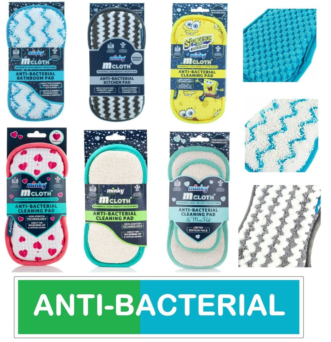Minky M Cloth Anti Bac Bathroom Pad