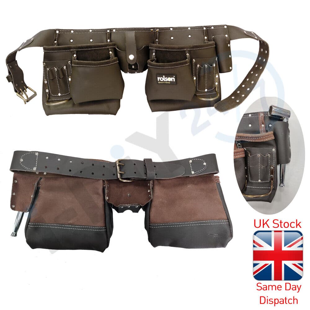 Rolson Oil Tan Double Tool Belt