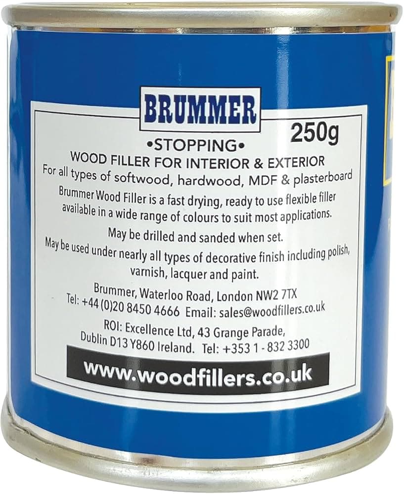Brummer white interior wood filler 250g