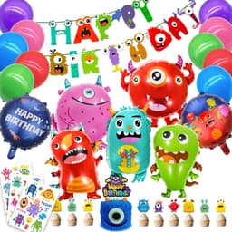 Unique Party 18"pkg Monster Birthday Fl Bln 1