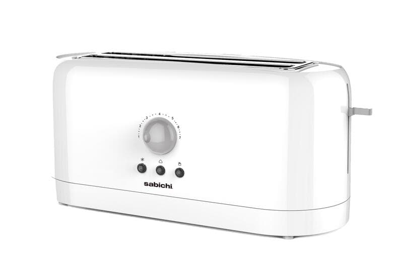 Sabichi 4 Slice White Toaster