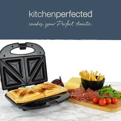 LLOYTRON Kitchen Perfected 2 Slice Sandwich & Omletette Maker Black image