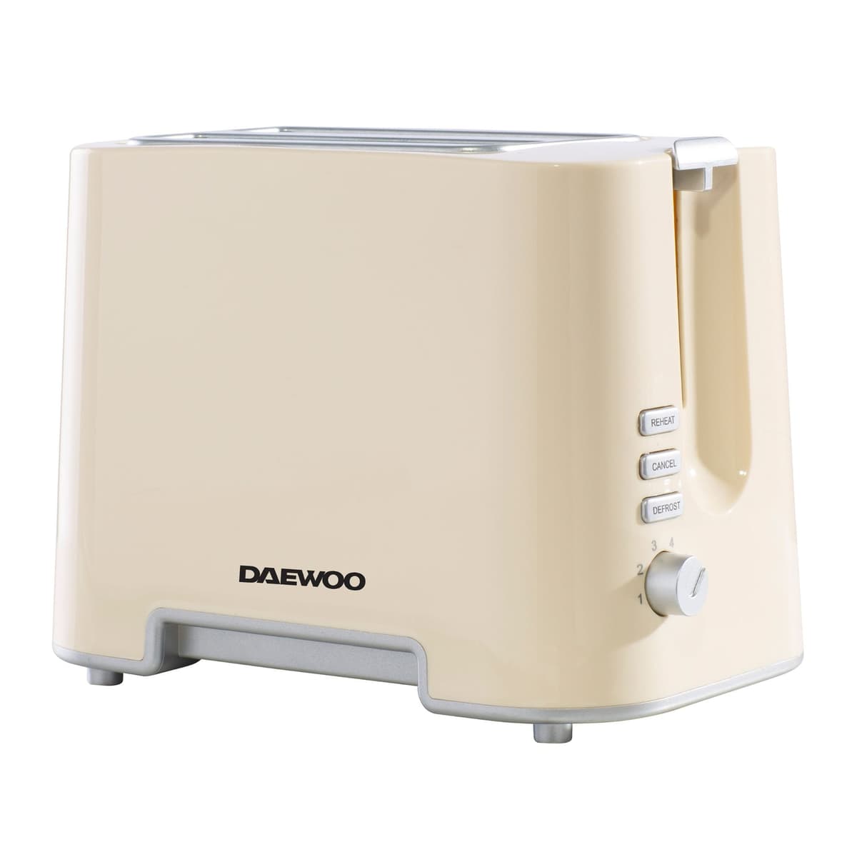 Daewoo 2 Slice White Plastic Toaster 870w