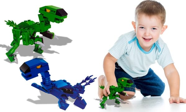 Kandy Toys Dinosaur Brick Sets (2 Assorted