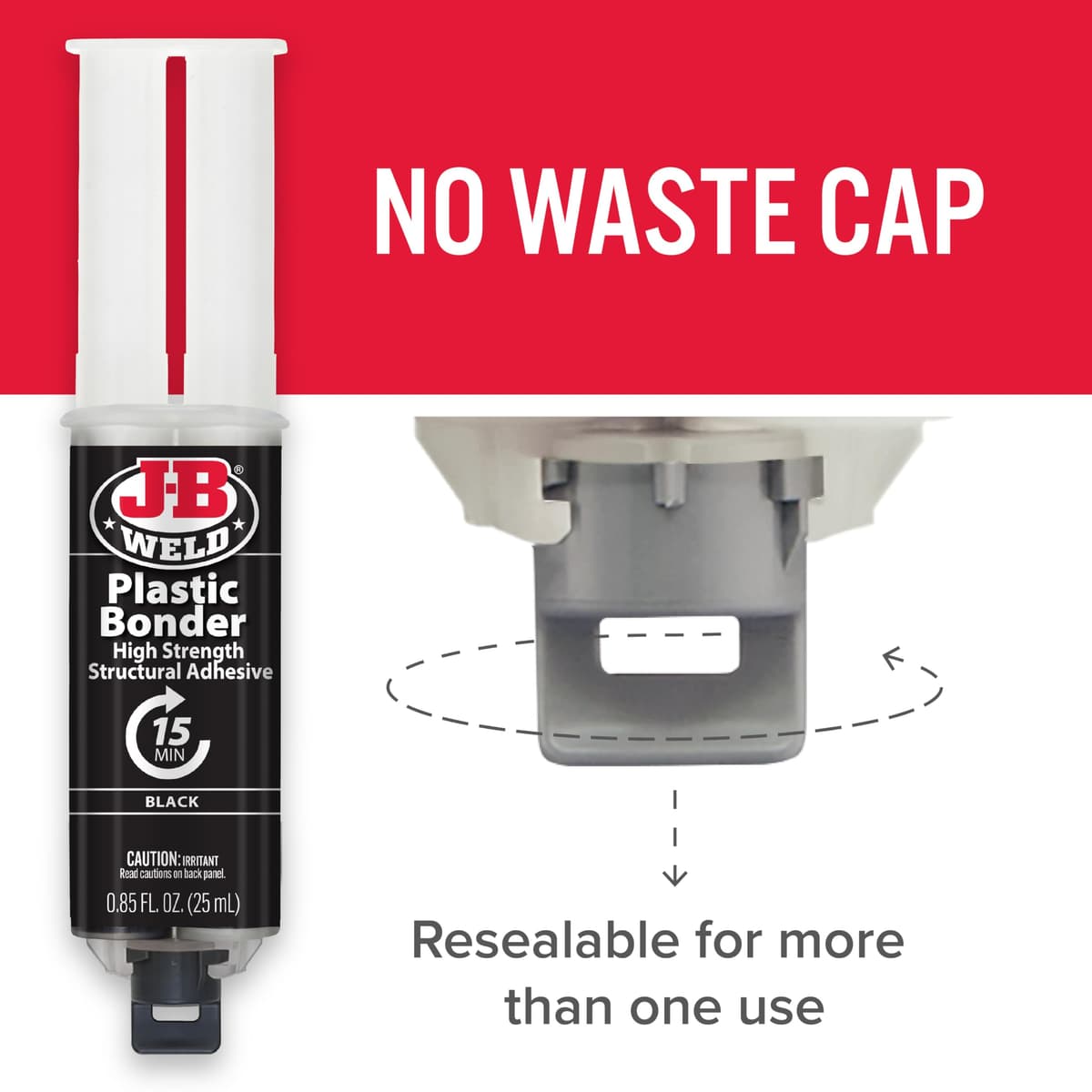 Plastic Weld Carded 25ml Resealable Syringe