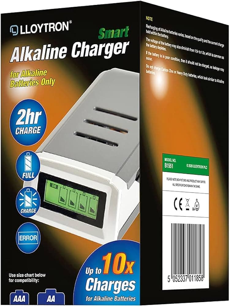 LLOYTRON  aa/aaa Smart Battery Charger For Alkaline