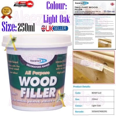 Bond It 1 Part Wood Filler Teak 250ml