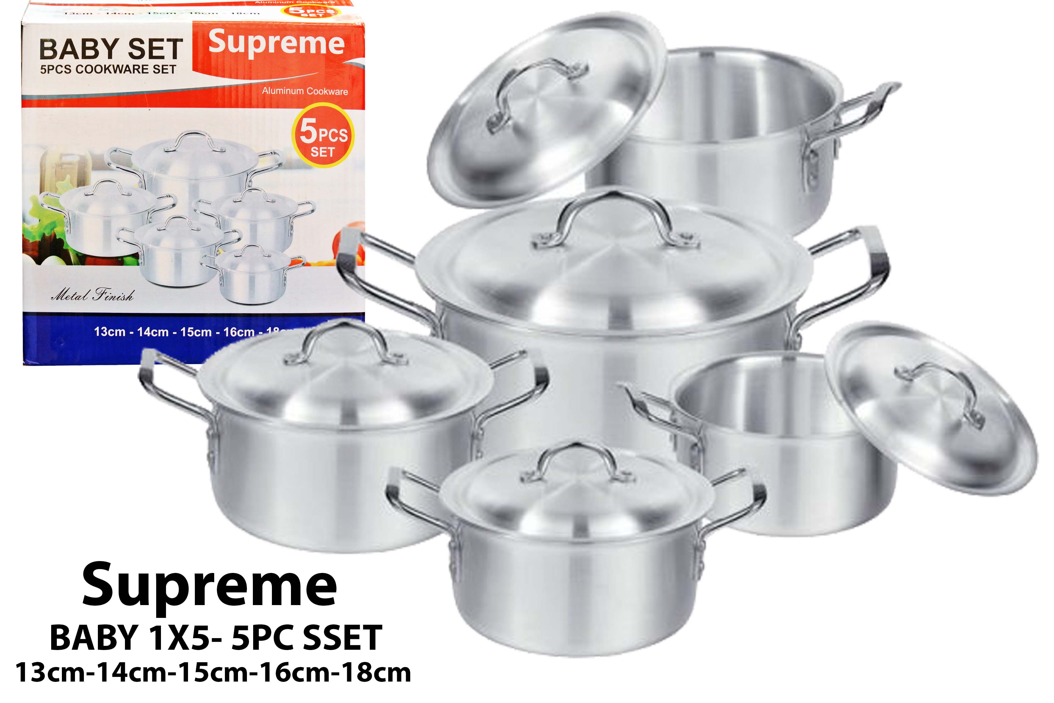 SUPREME ALU. BABY 5PCS SET image