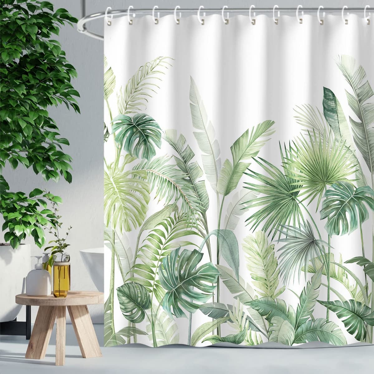 PIFCO LEAVES SHOWER CURTAIN 180x180cm