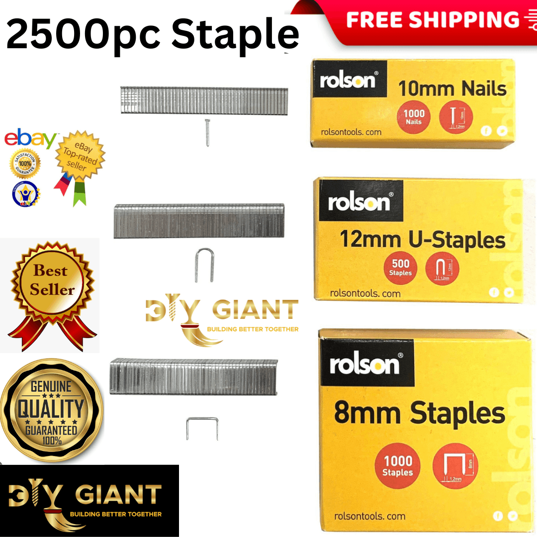 Rolson Staples 8mm , 10mm , And 12mm X 1.2mm